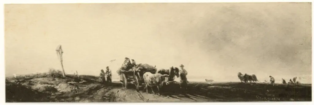 Anonimo , Schleich, Eduard jr - sec. XIX - Paesaggio , fronte