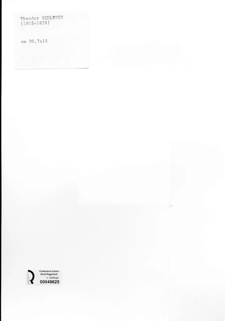 Anonimo , Schlopke, Theodor - sec. XIX - Figura femminile , retro