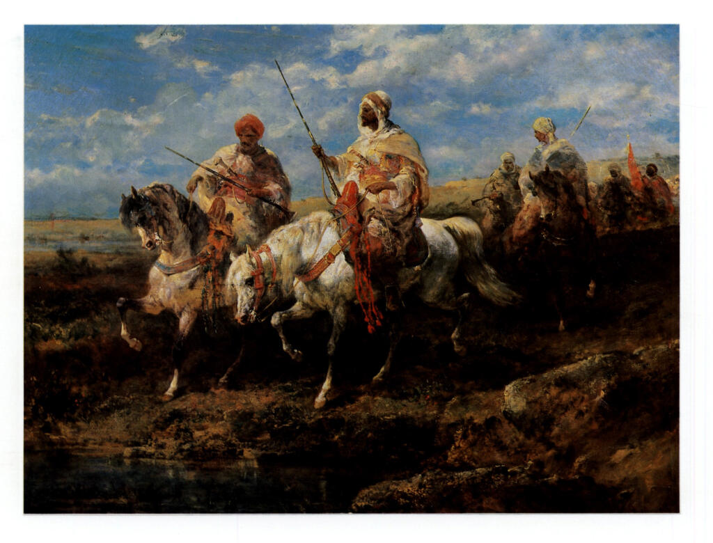 Schreyer, Adolf , - soldati arabi a cavallo