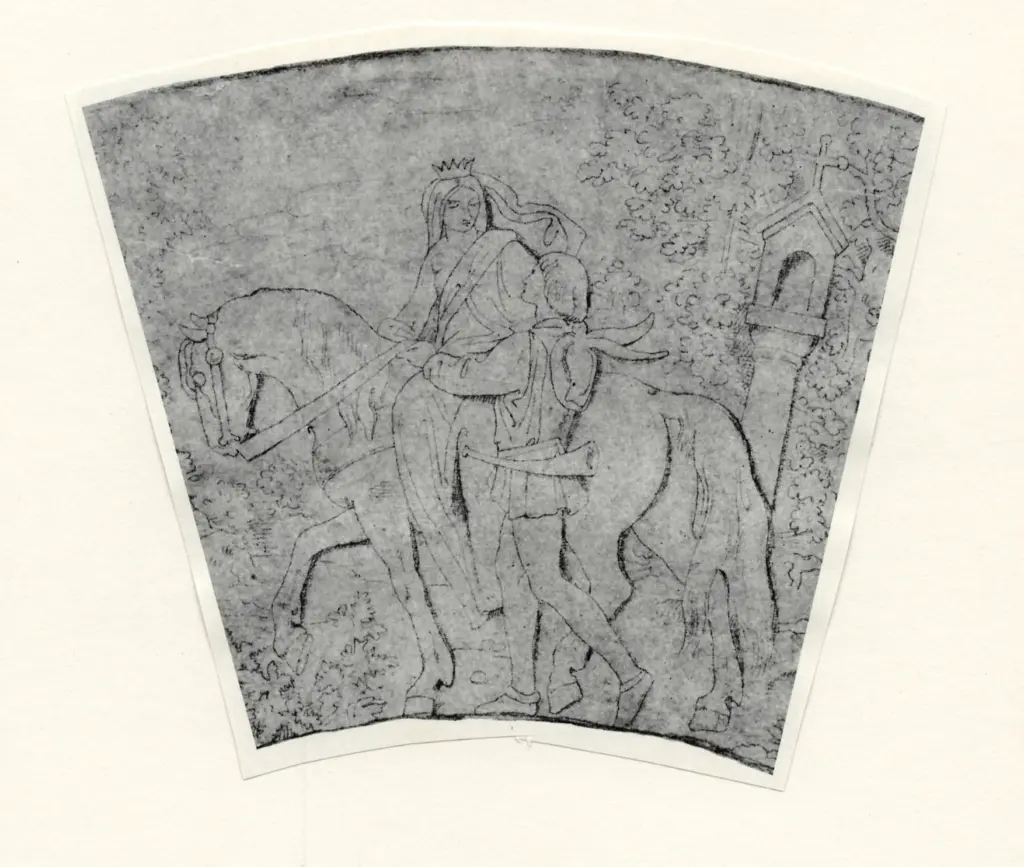 Moritz von Schwind, Ludwig , - dama a cavallo e cavaliere