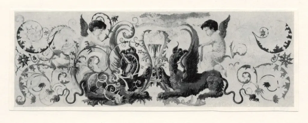 Moritz von Schwind, Ludwig , - fregio con putti e grifoni