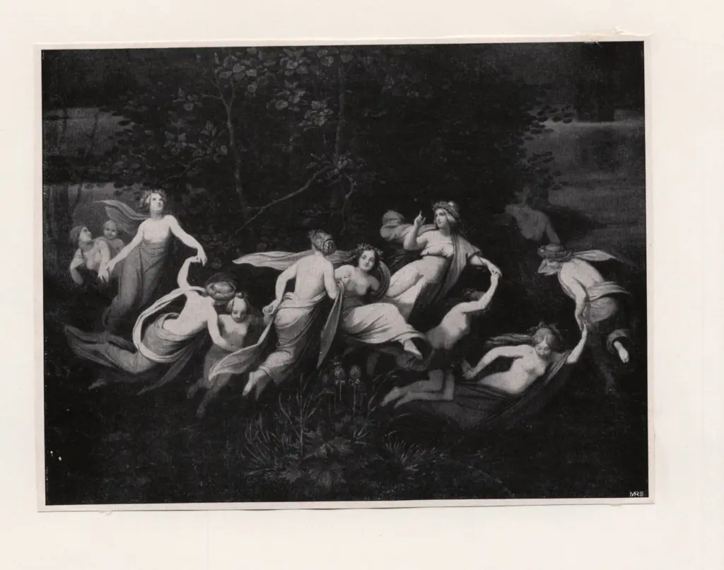 Moritz von Schwind, Ludwig , - bosco con ninfe