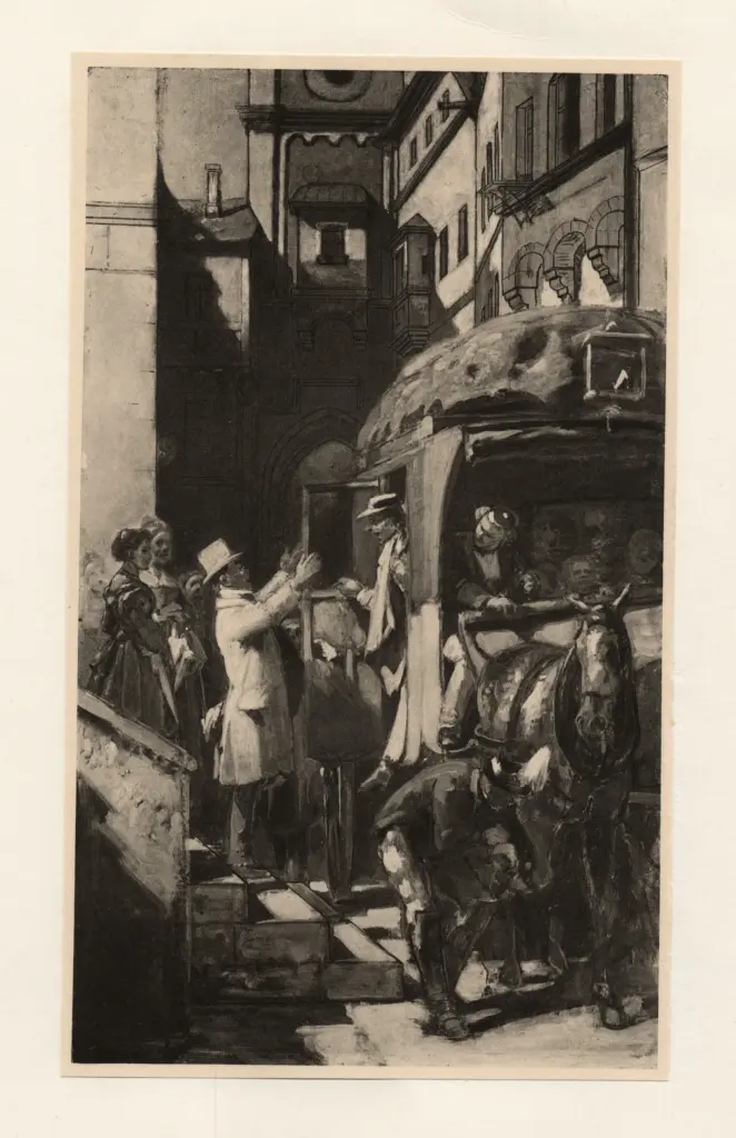 Spitzweg, Carl , L'arrivo degli amici -