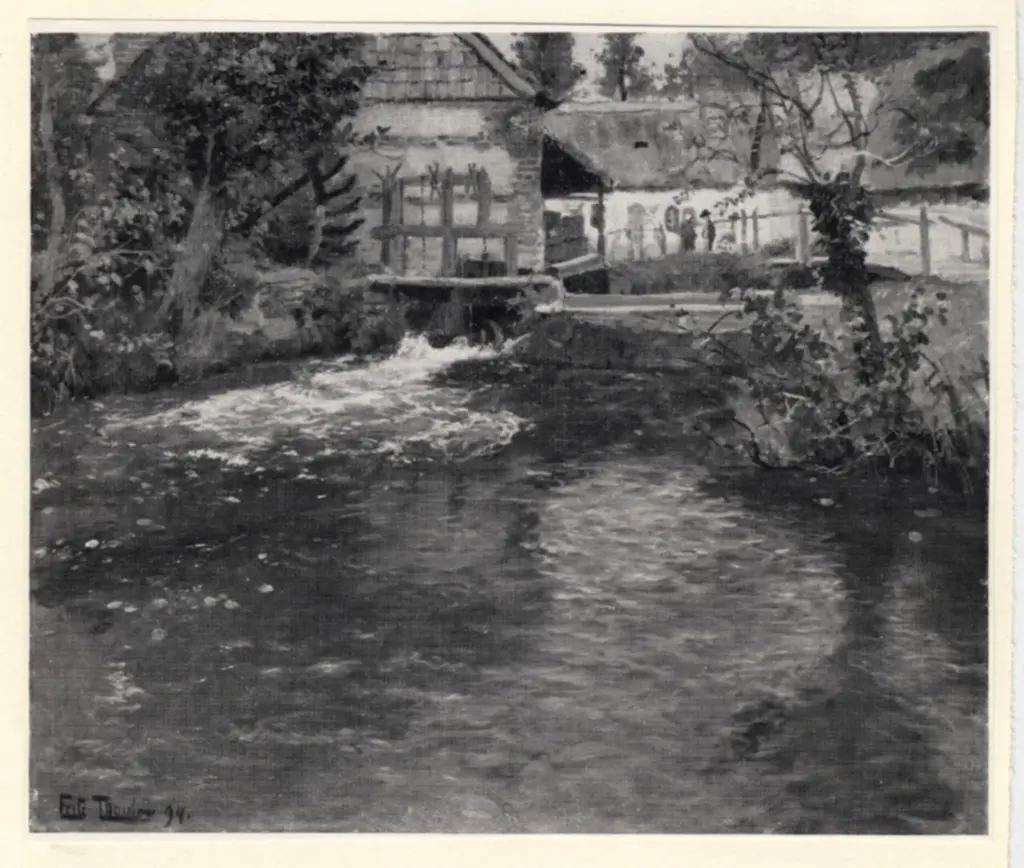 Thaulow, Fritz , Il molino ad acqua
