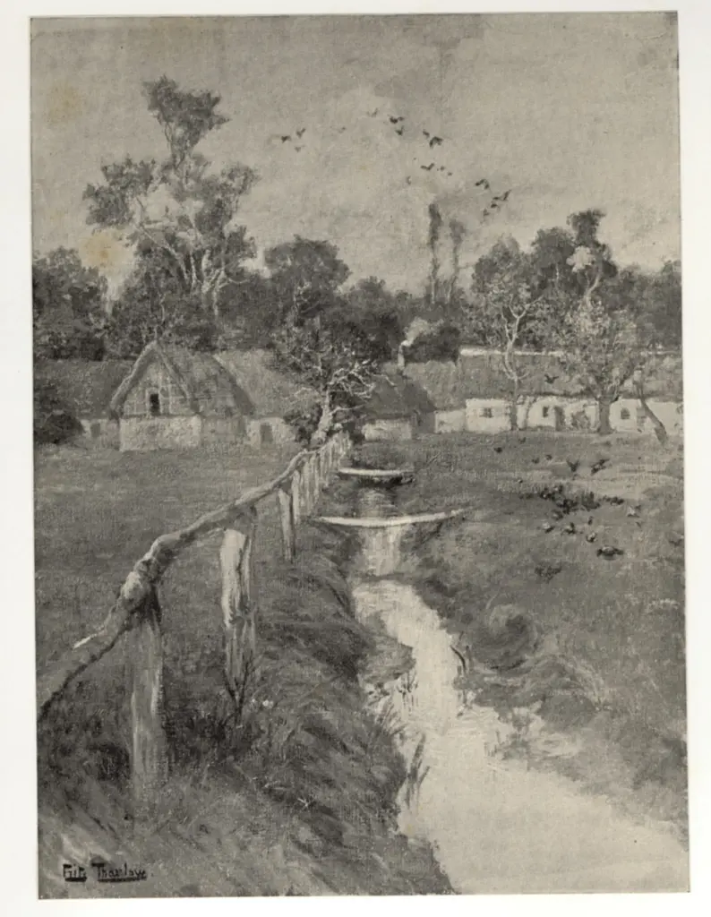 Thaulow, Fritz , Fattoria in Normandia