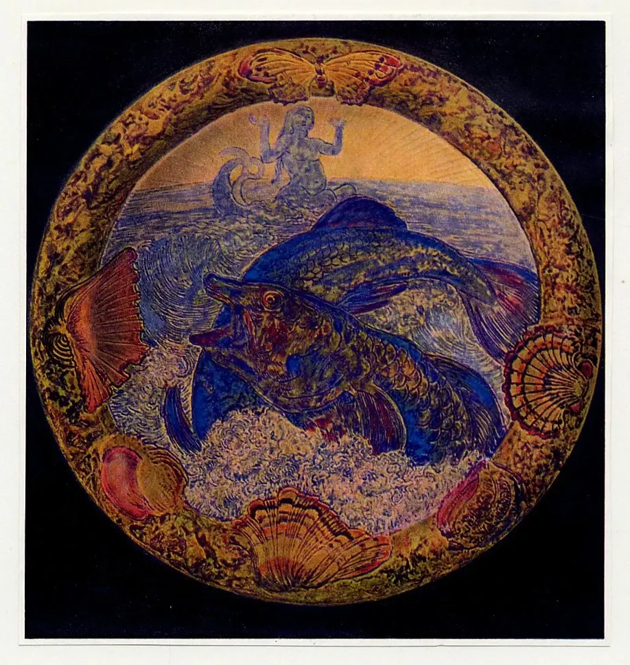 Anonimo , Thoma, Hans - sec. XX - "Tellfr in majolika" , fronte