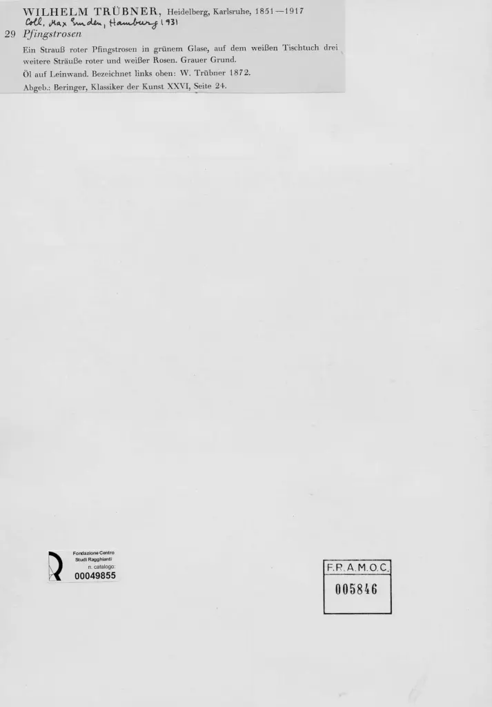 Trubner, Wilhelm; sec. XIX , retro