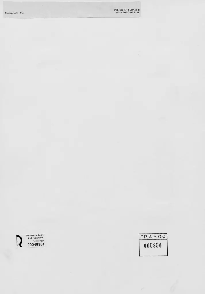 Anonimo , Trubner, Wilhelm - sec. XIX - Ufficiale del esercito , retro