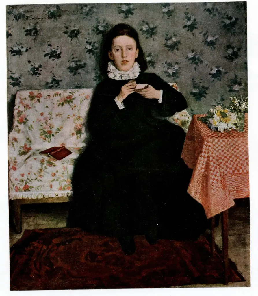 Trubner, Wilhelm , Sul divano