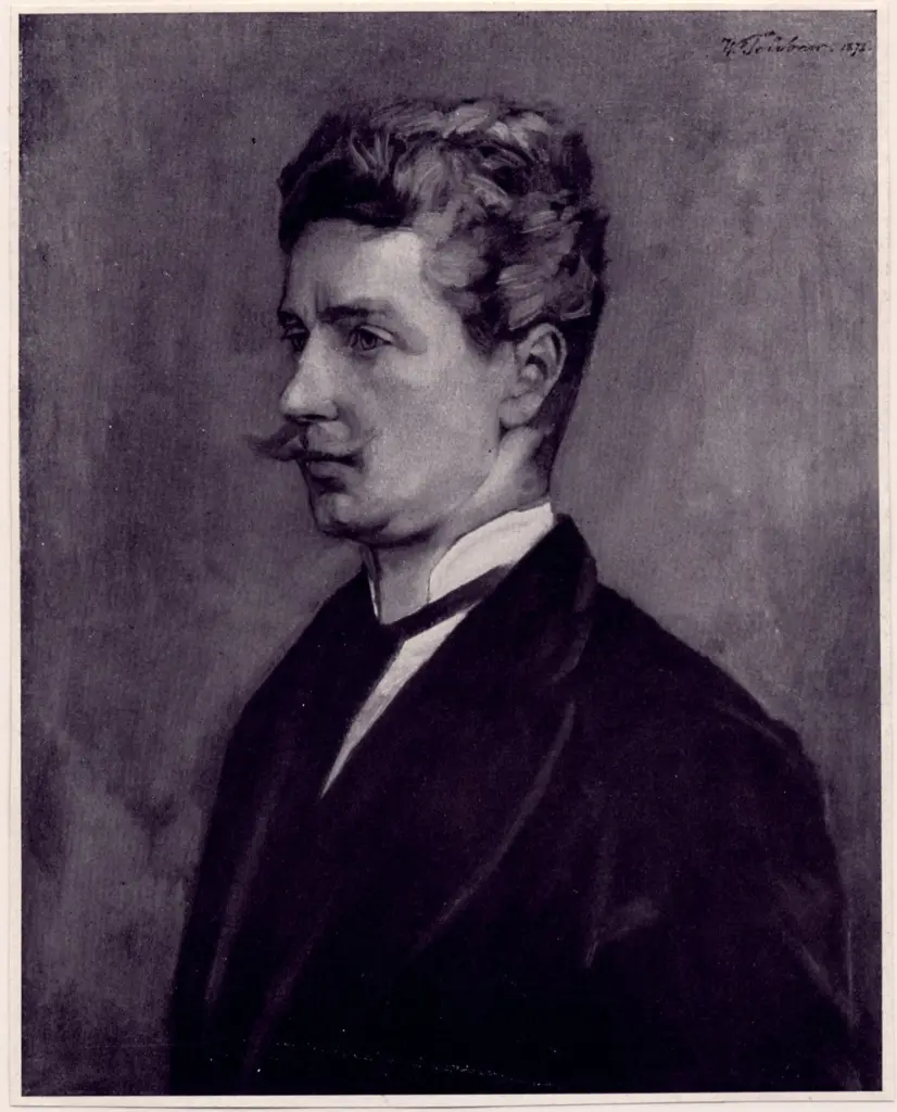 Anonimo , Trubner, Wilhelm - sec. XIX - Autoritratto , fronte