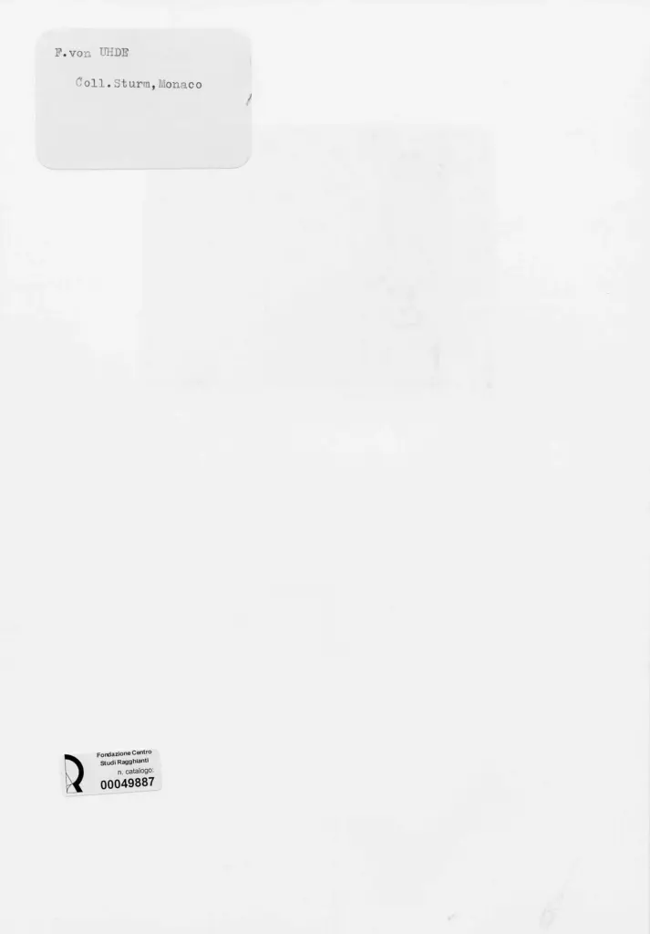 Anonimo , von Uhde, Fritz - sec. XIX - Ragazze al lavoro di ricamo , retro