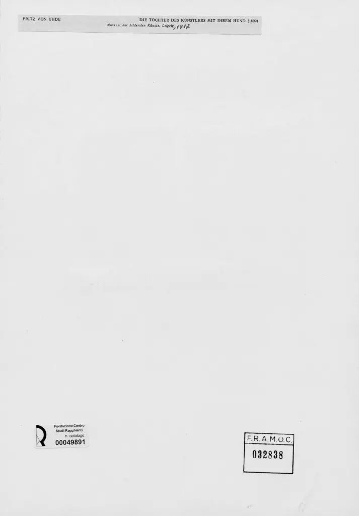 von Uhde, Fritz - sec. XIX , retro