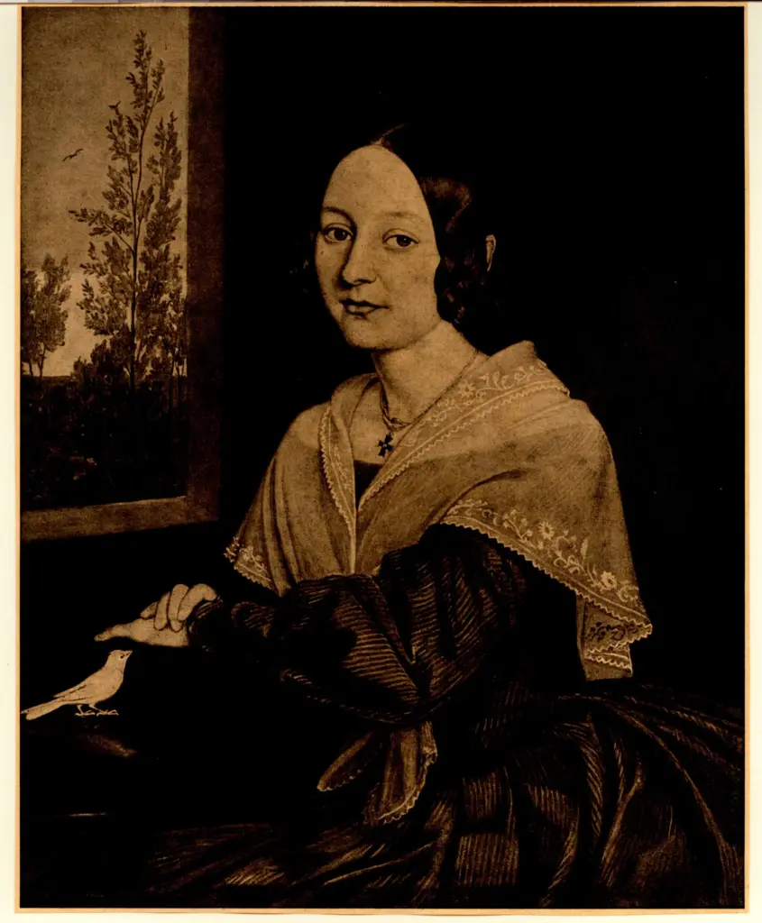 Wasmann, Friedrich , Bildnis von frau dr.wasmann