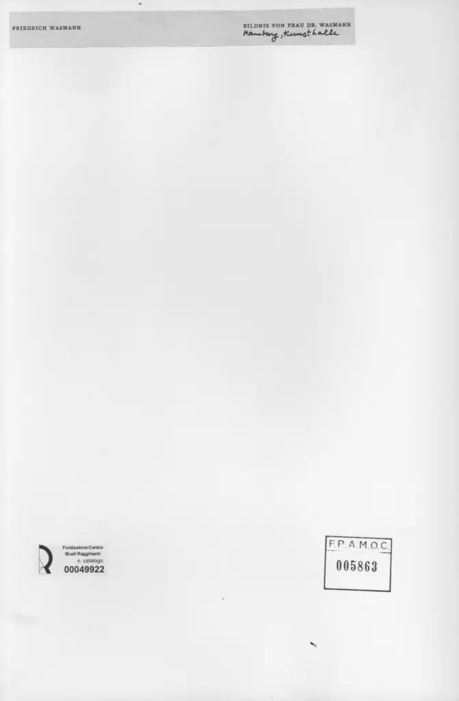 Anonimo , Friedrich Wasmann , retro