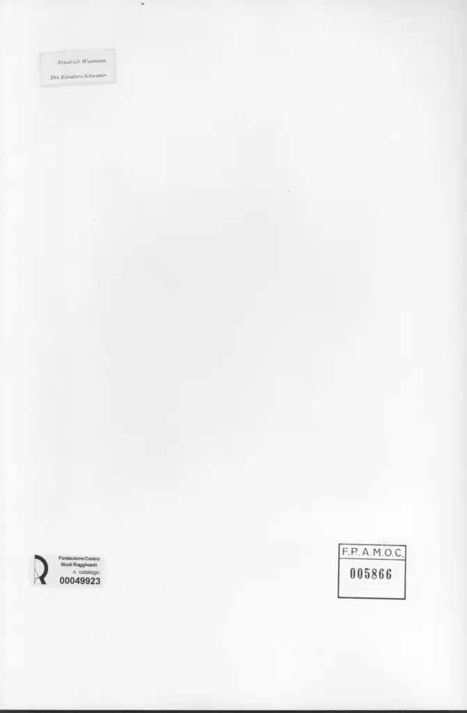 Anonimo , Wasmann, Friedrich , retro