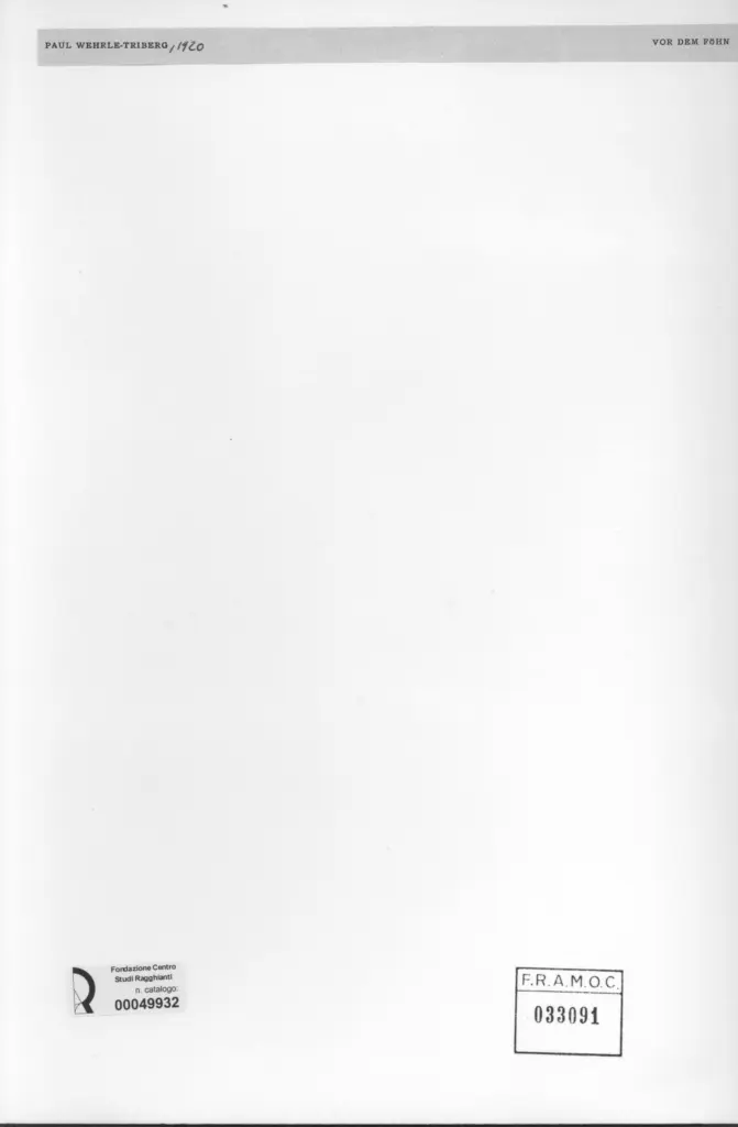 Anonimo , Wehrle-Triberg, Paul sec. XX , retro