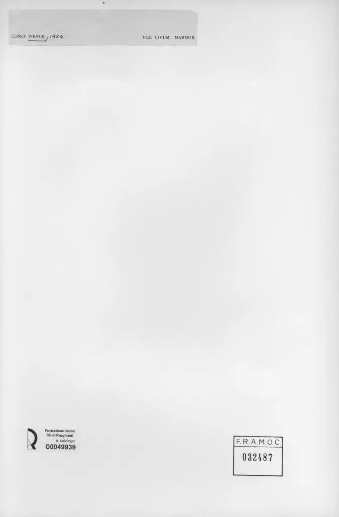 Anonimo , Wenck, Ernst sec. XX , retro