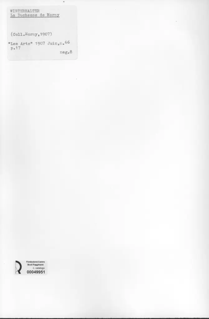 Anonimo , Wintherhalter, Franz - sec. XIX - La duchesse de Morny , retro