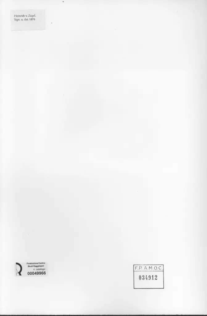 Anonimo , Zugel, Heinrich sec. XIX , retro