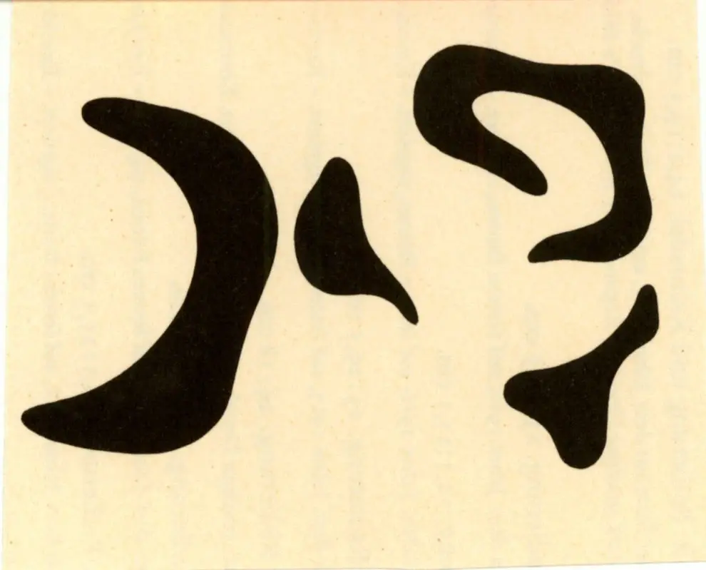 Anonimo , Arp, Jean - sec. XX - Composizione astratta , fronte