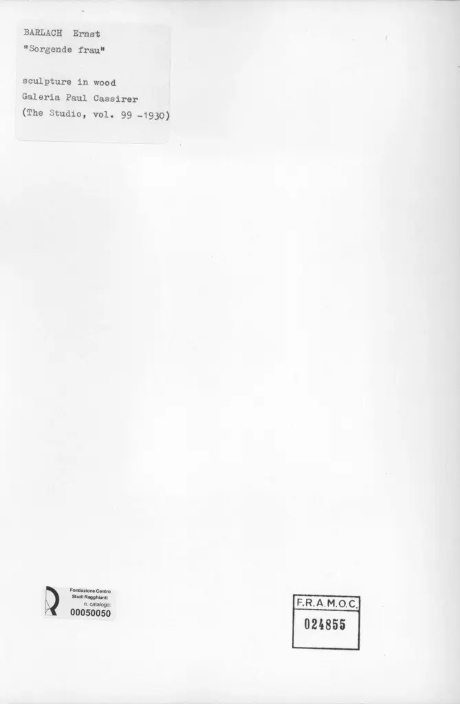 Anonimo , Barlach, Ernst , retro