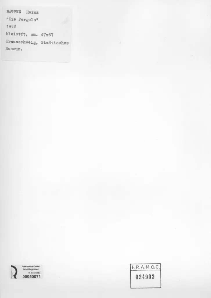 Anonimo , Battke, Heinz - sec. XX , retro