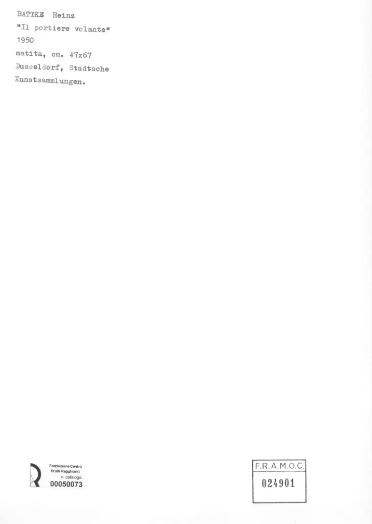 Anonimo , Battke, Heinz - sec. XX , retro