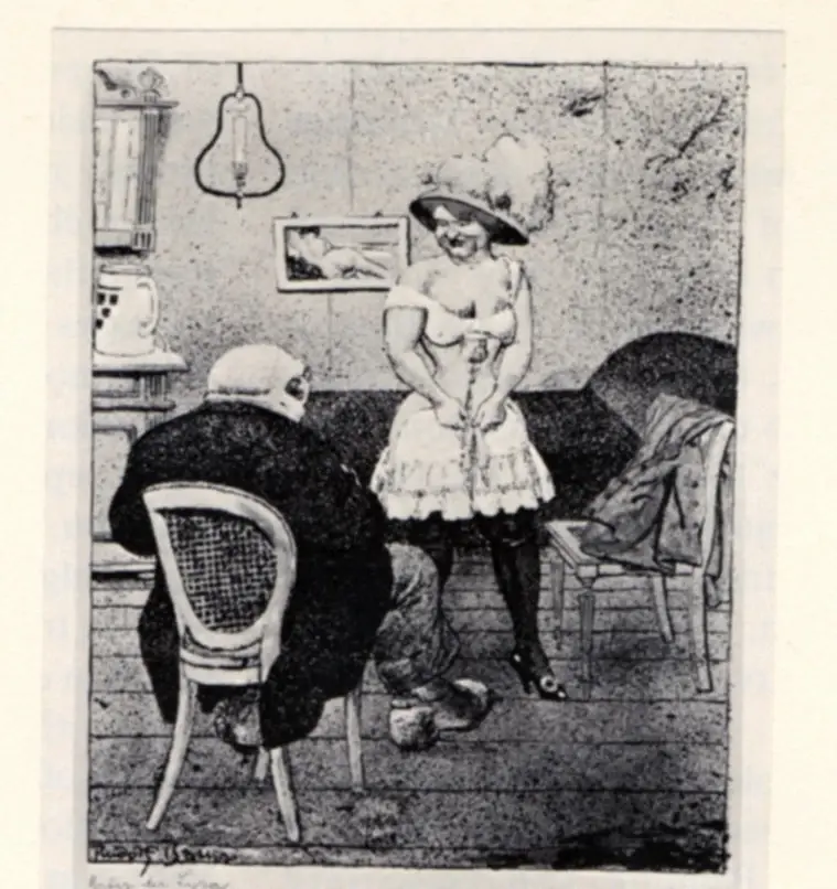 Bauer, Rudolf , Under the lamp