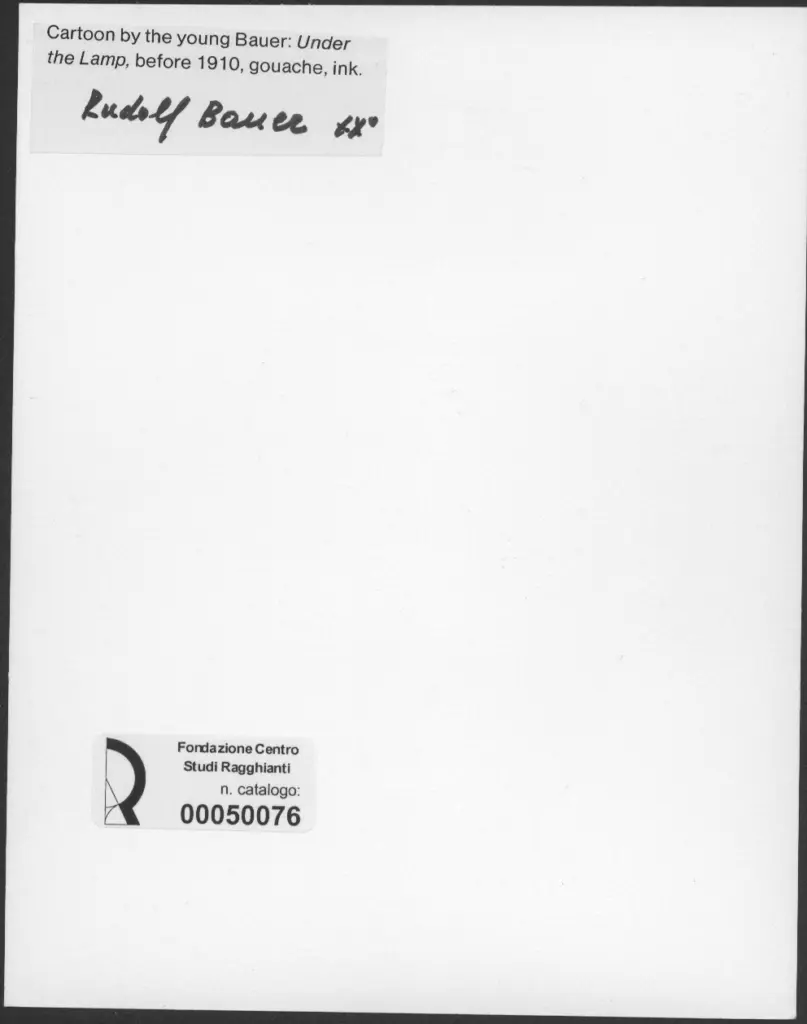 Anonimo , Bauer, Rudolf - sec. XIX/ XX - Under the lamp , retro