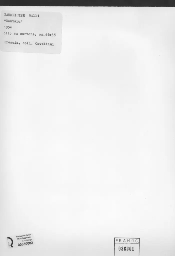 Anonimo , Baumeister, Willi - sec. XX , retro