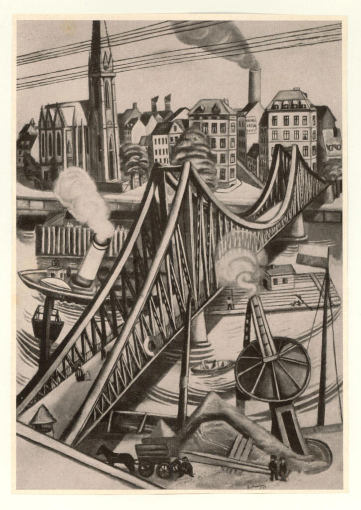 Anonimo , Beckmann, Max - sec. XX - Grosse brücke , fronte