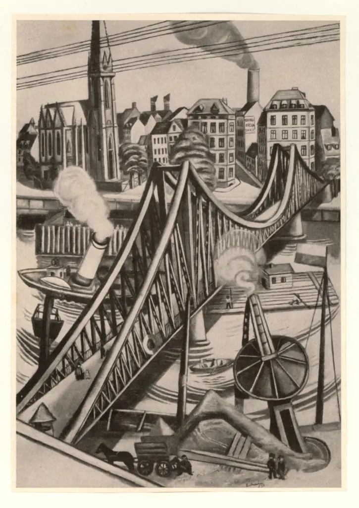 Anonimo , Beckmann, Max - sec. XX - Grosse br&uuml;cke , fronte