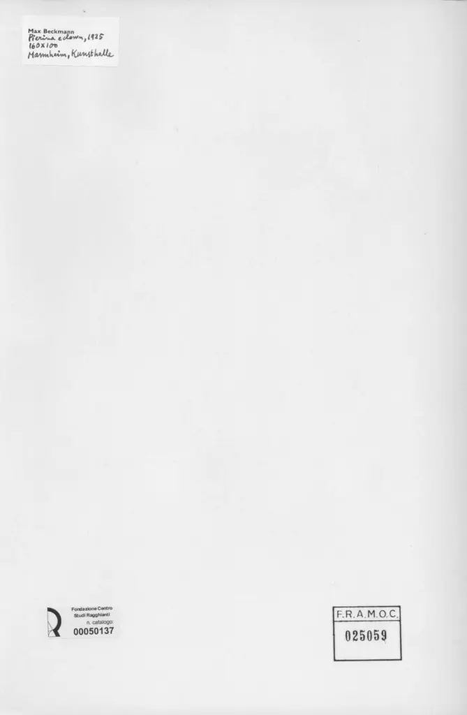 Anonimo , Beckmann, Max - sec. XX - Pierina e Clown , retro