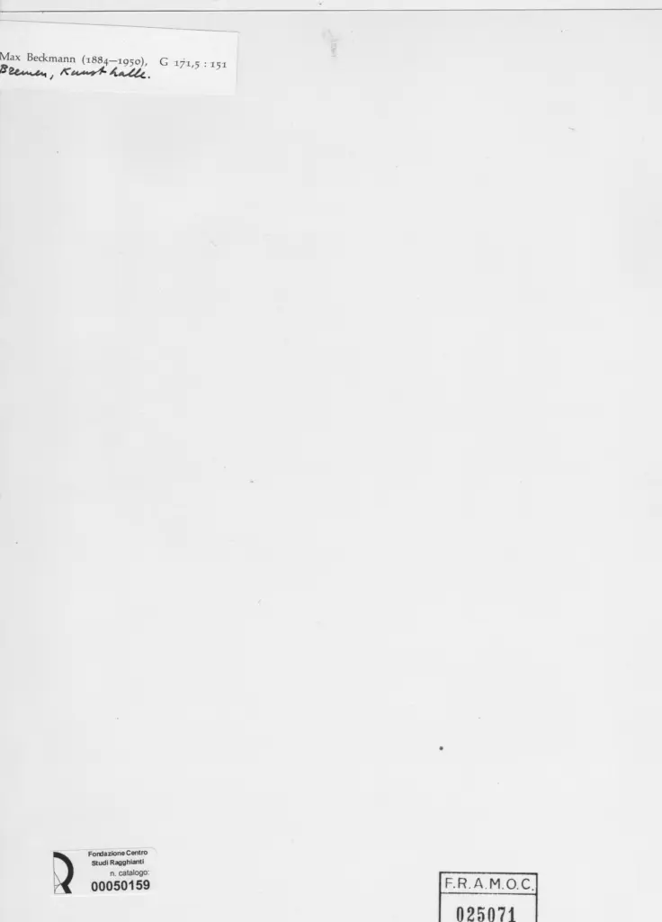 Anonimo , Beckmann, Max , retro