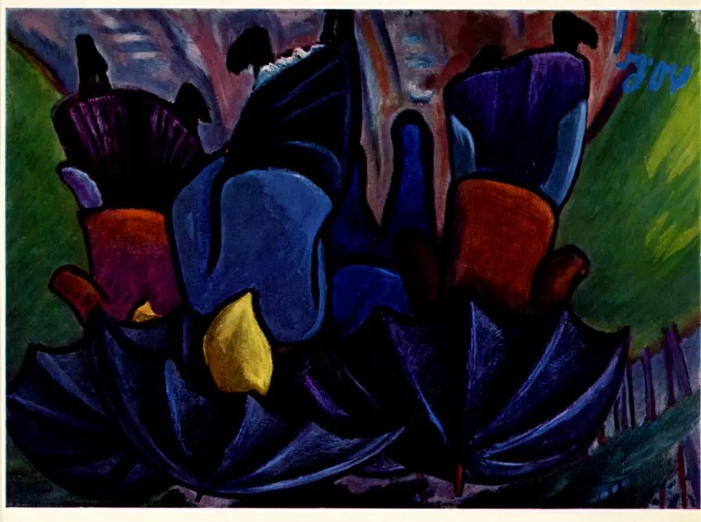 Anonimo , Berg, Werner - sec. XX - Regenschirme , fronte