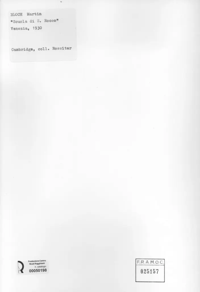Anonimo , Bloch, Martin - sec. XX , retro