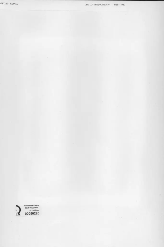 Anonimo , Broel, Georg - sec. XX - Waldsinfonie , retro