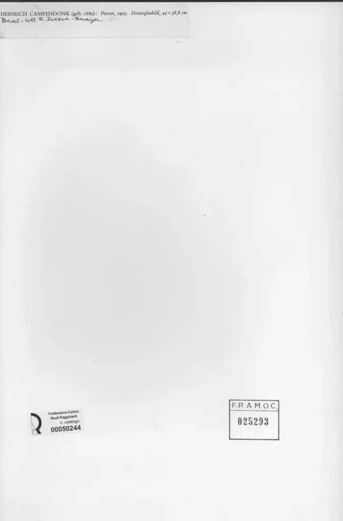 Anonimo , Campendonck, Heinrich - sec. XX , retro