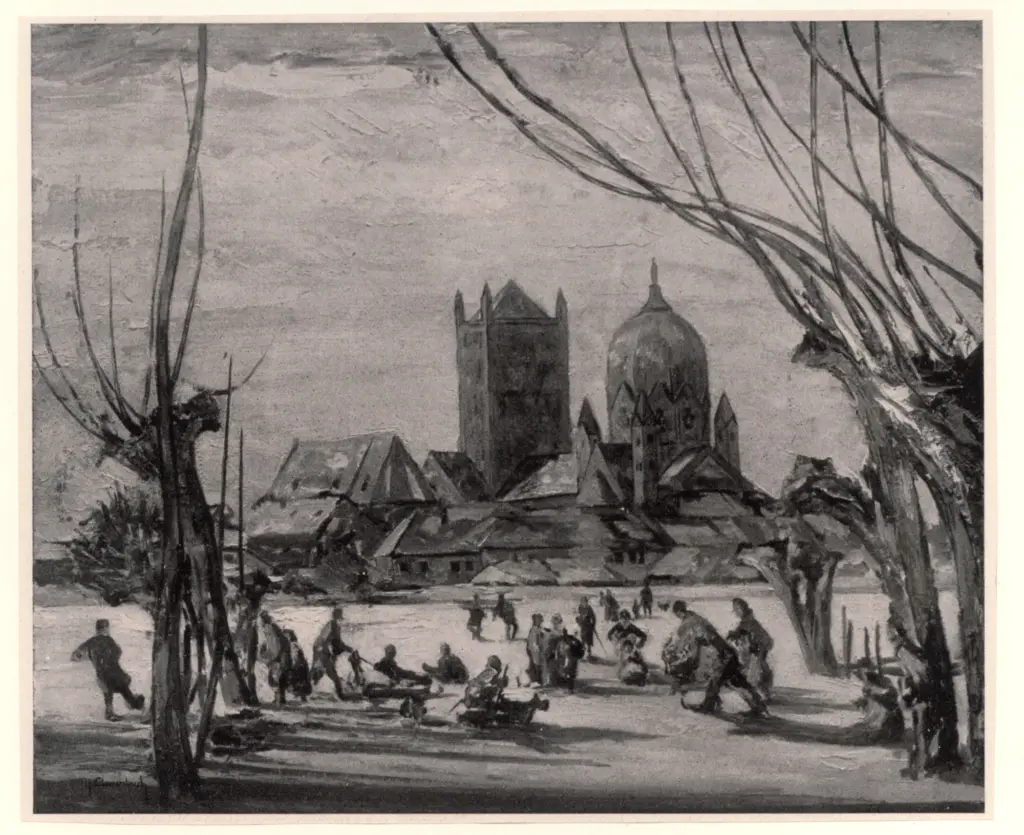 Anonimo , Clarenbach, Max - sec. XX - Paesaggio , fronte