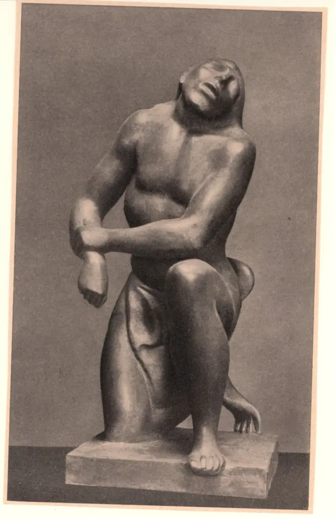 Anonimo , Claus, Fritz - sec. XX - Kniende , fronte