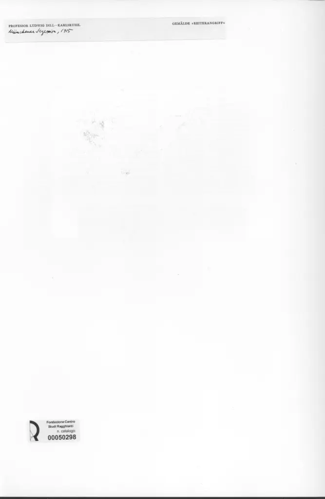 Anonimo , Dill, Ludwig - sec. XX - Reiterangriff , retro