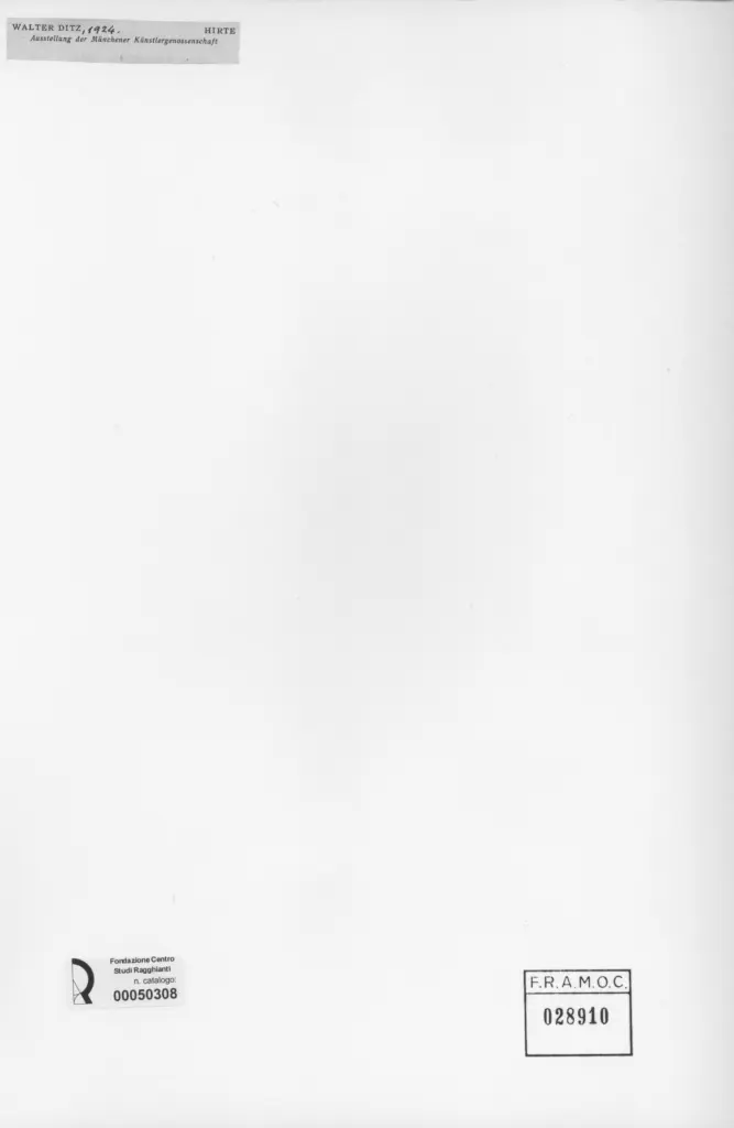 Anonimo , Ditz, Walter - sec. XX - Hirte , retro
