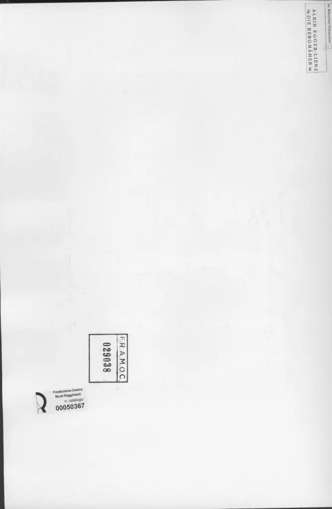 Anonimo , Egger - Lienz, Albin - sec. XX - Die Bergm&auml;her , retro