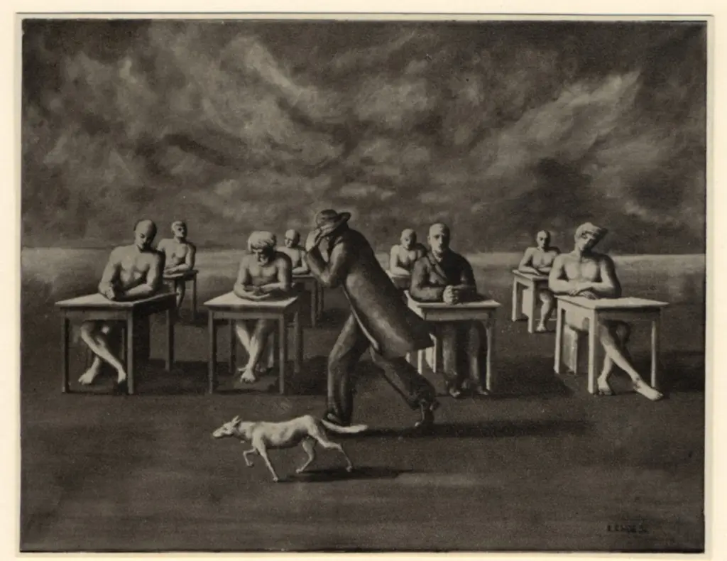 Anonimo , Ende, Edgar - sec. XX - La scuola , fronte