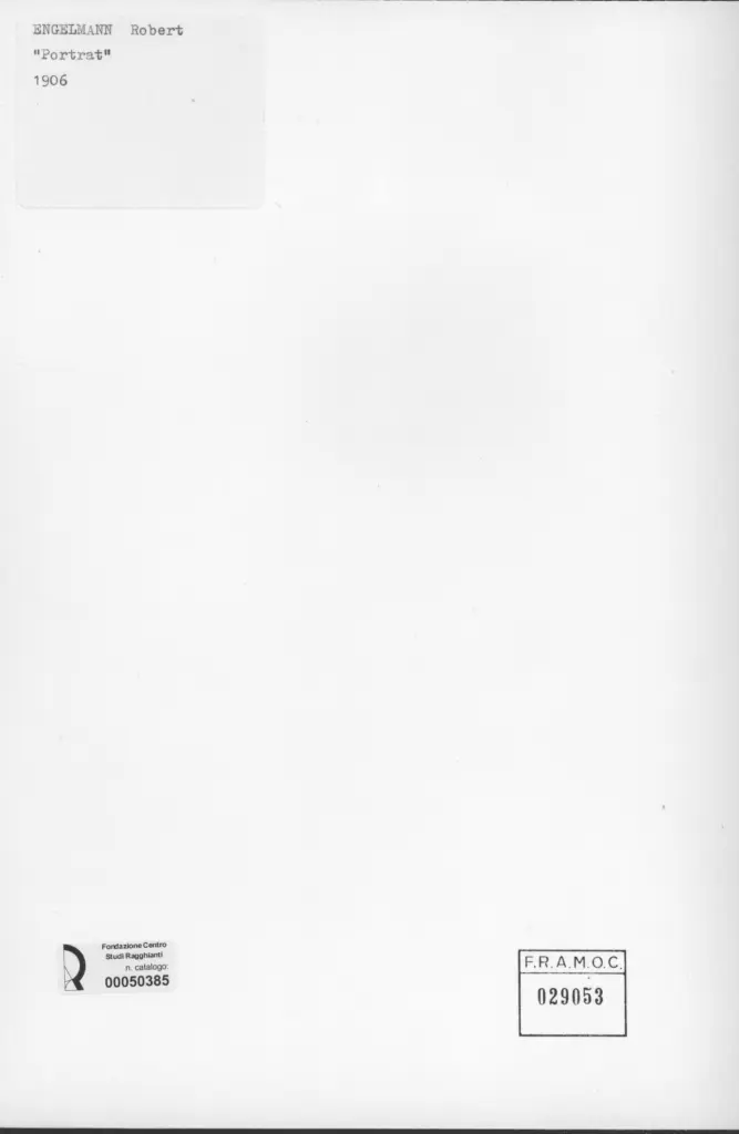 Anonimo , Engelmann, Robert - sec. XX - Portrait , retro