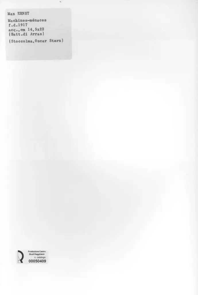 Anonimo , Ernst, Max - sec. XX - Machines-menaces , retro