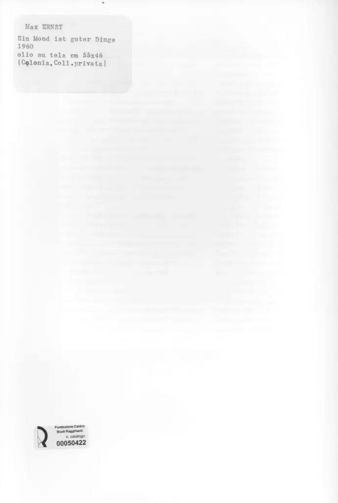 Anonimo , Ernst, Max - sec. XX , retro