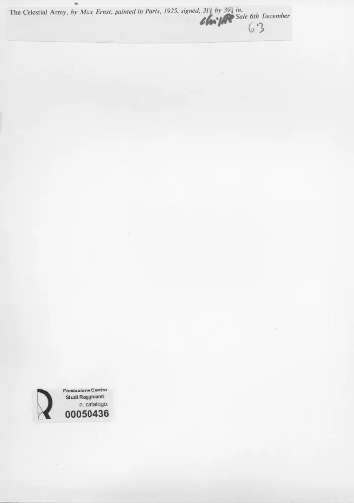 Anonimo , Ernst, Max - sec. XX , retro