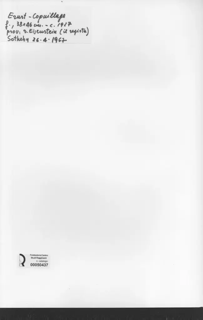 Anonimo , Ernst, Max - sec. XX - Coquillage , retro