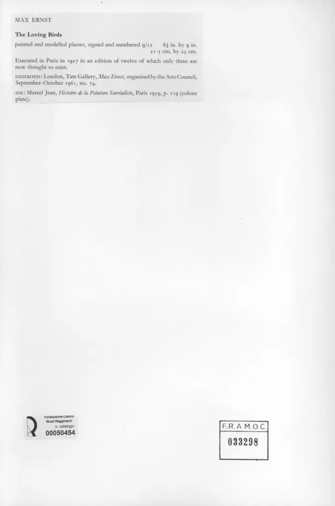 Anonimo , Ernst, Max - sec. XX - , retro